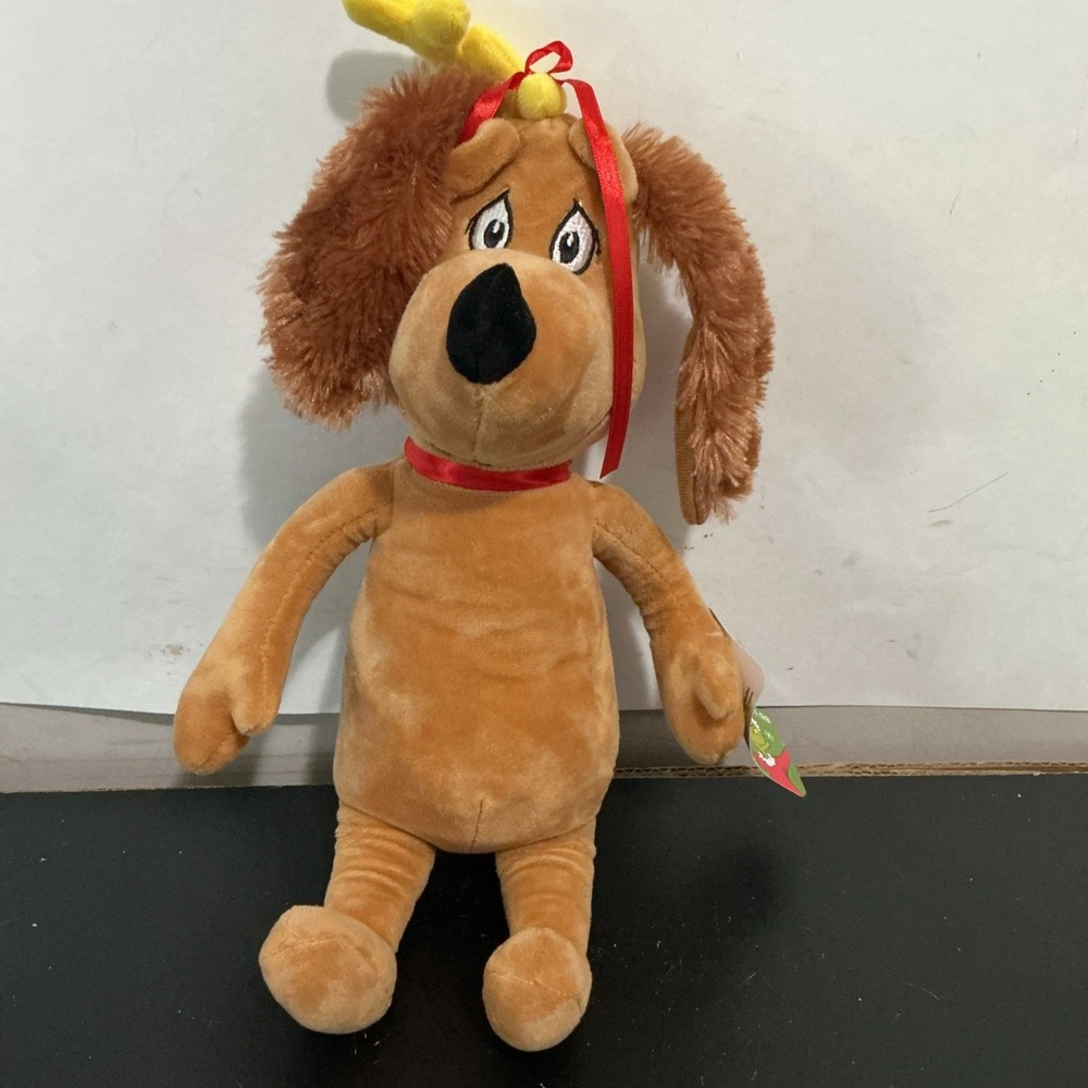 Dr. Seuss Grinch Stole Christmas Max Dog Plush Toy 65th Anniversary Ruz NEW